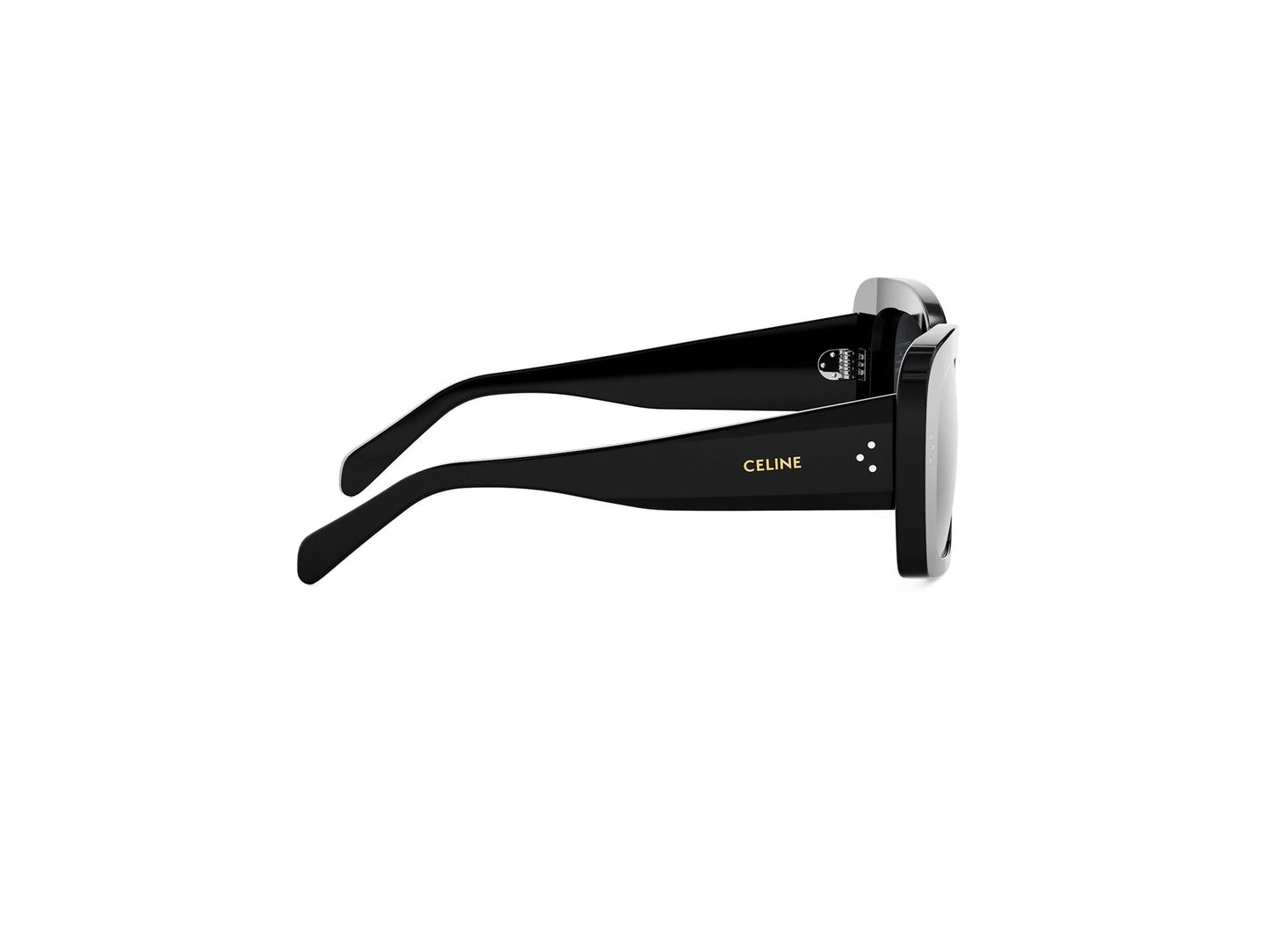 CELINE 3 Dots Black Geometric Sunglasses CL40321I 01B 53