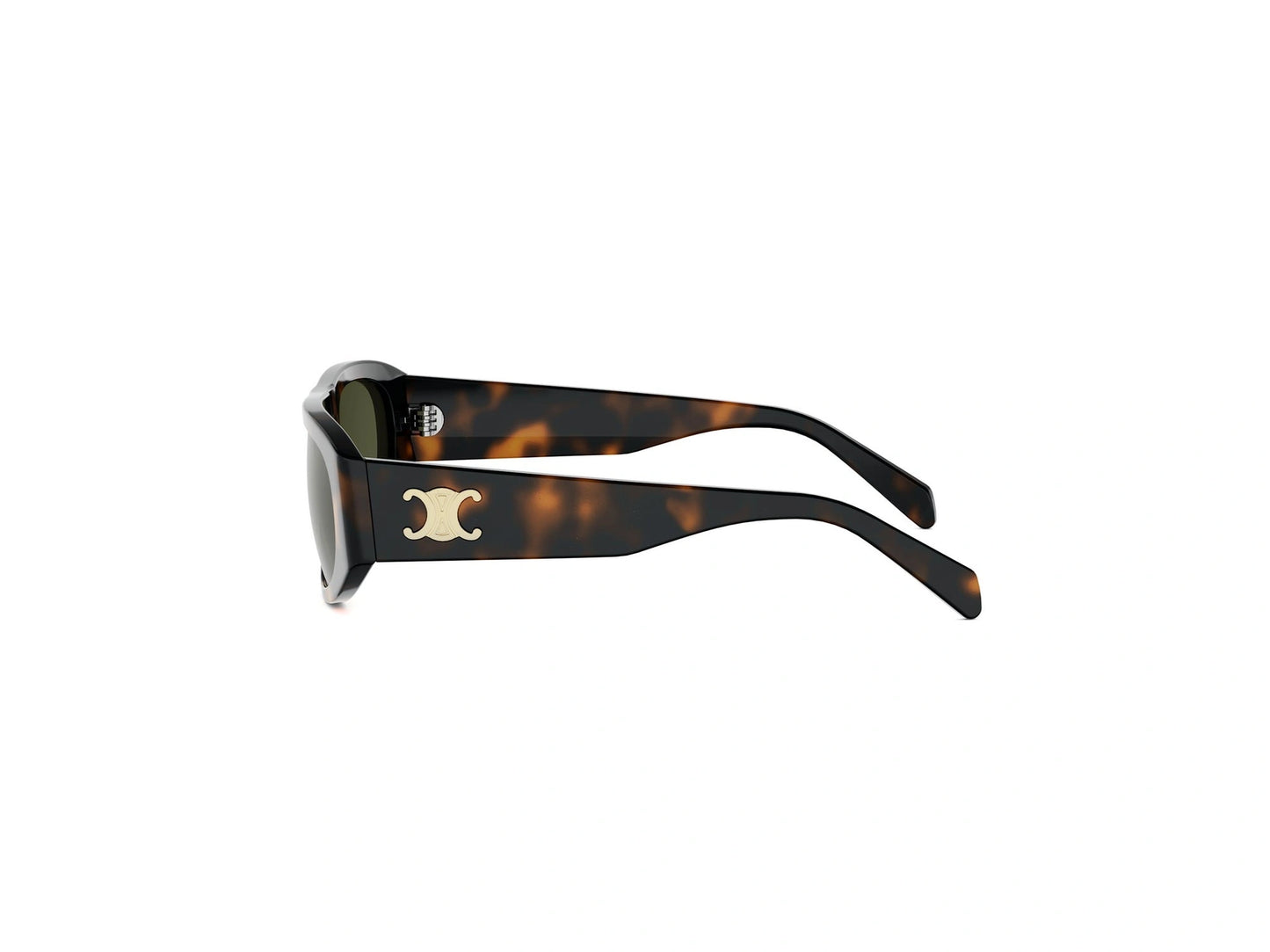 CELINE Triomphe Havana Geometric Sunglasses CL40334U 53N 55