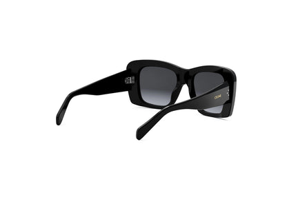 CELINE 3 Dots Black Geometric Sunglasses CL40321I 01B 53