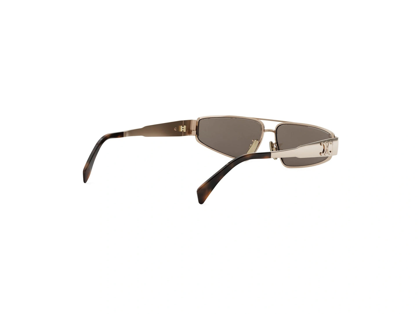 CELINE Metal Triomphe Rose Geometric Sunglasses CL40318U 28E 59