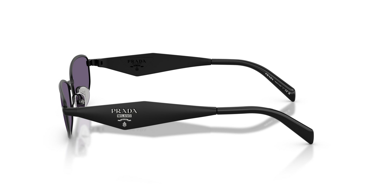 Prada PR D51S 7AB70W 55 - Sunglasses Prada Black Metal