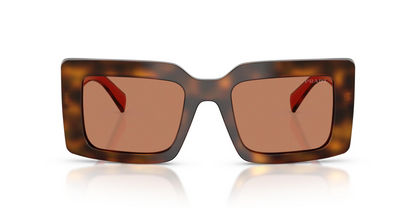 Prada PR D01S 01K90Q 52 - Sunglasses Prada Brown Acetate