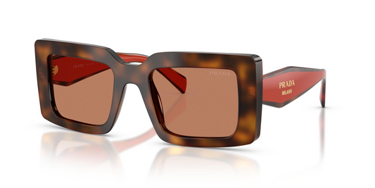 Prada PR D01S 01K90Q 52 - Sunglasses Prada Brown Acetate
