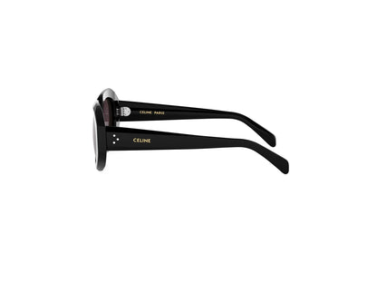 CELINE 3 Dots Black Geometric Sunglasses CL40319I 01Y 52