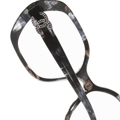 Chanel Black-Grey Sunglasses | CHANEL CH6057 Mask Glasses Black-Grey