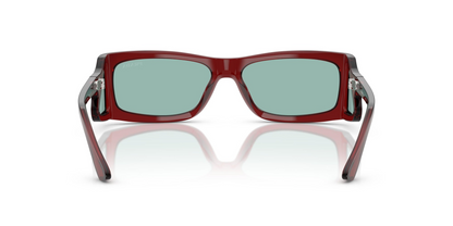 Prada PR B03S 12Z40K 56 - Sunglasses Prada Green Acetate