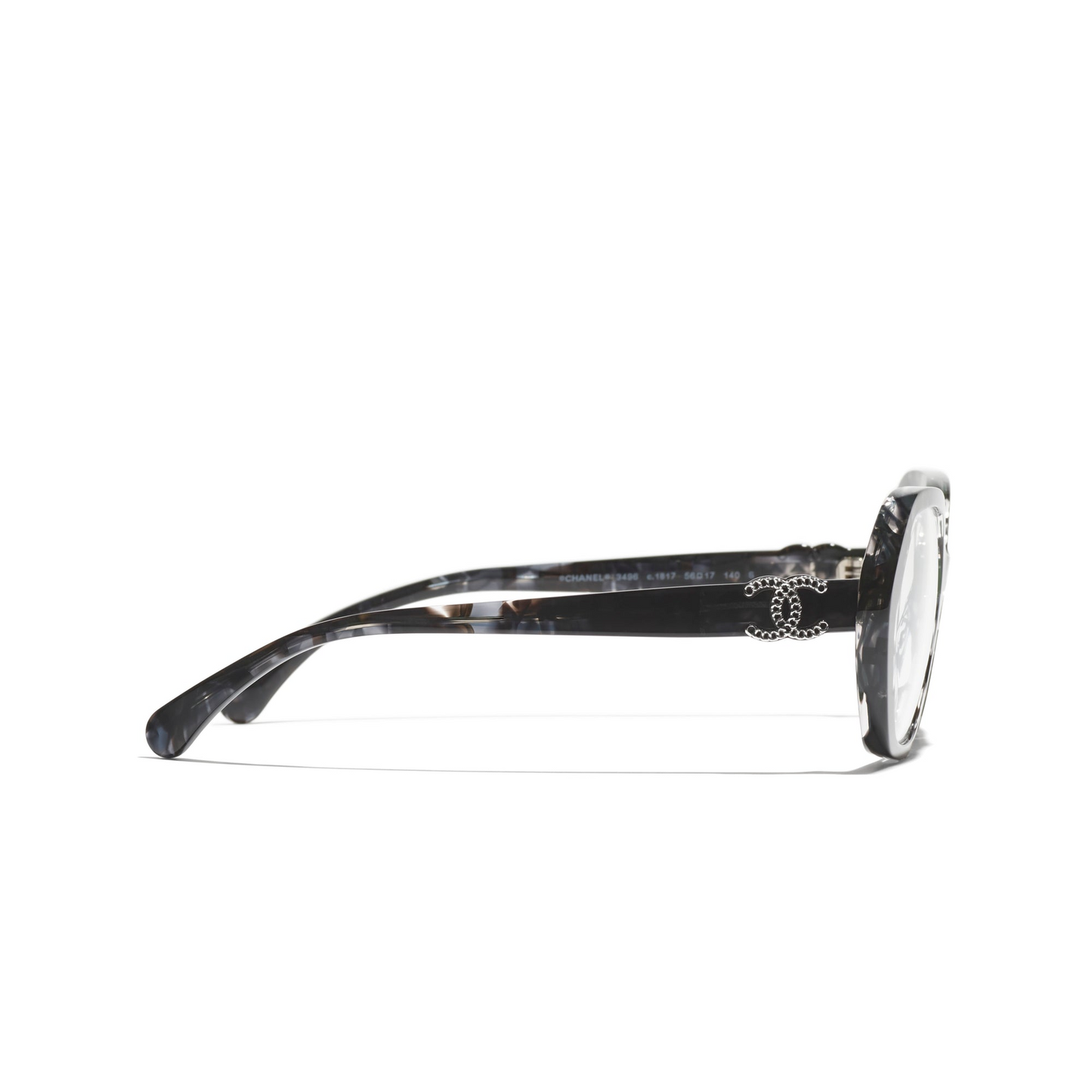 Chanel Black-Grey Sunglasses | CHANEL CH6057 Mask Glasses Black-Grey