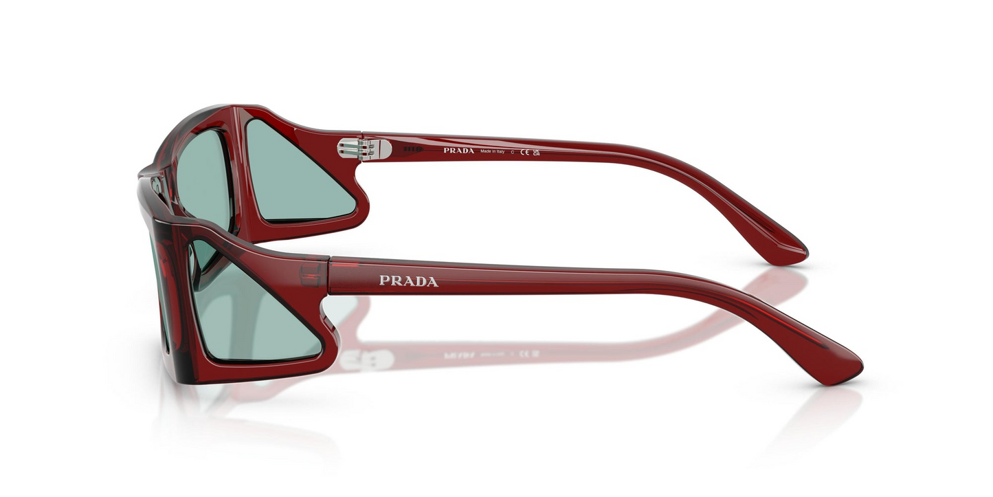 Prada PR B03S 12Z40K 56 - Sunglasses Prada Green Acetate