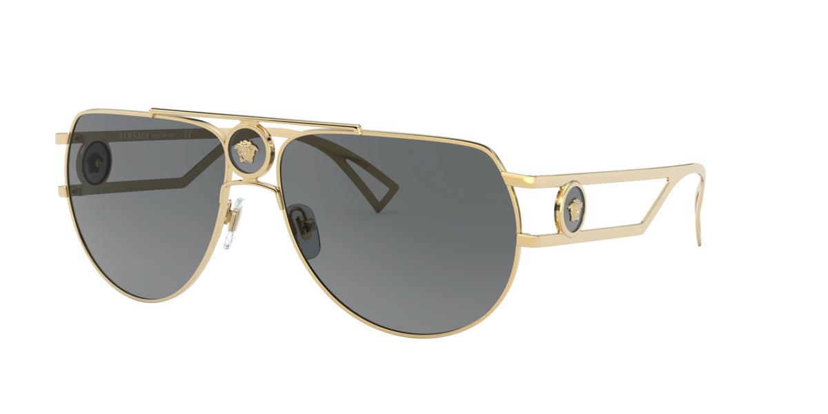 Versace VE2225 100287 60 - Sunglasses Versace Grey Metal