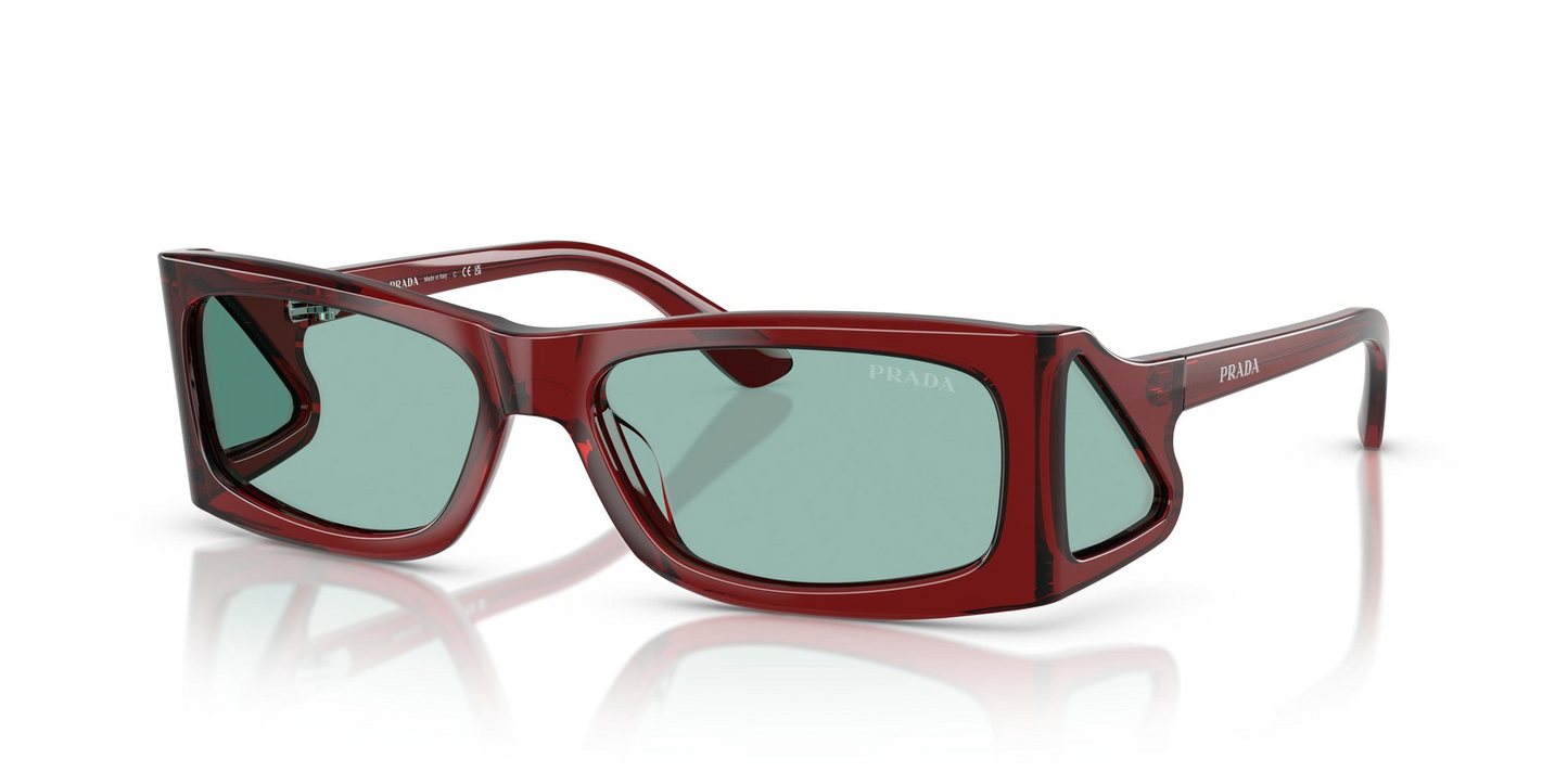 Prada PR B03S 12Z40K 56 - Sunglasses Prada Green Acetate