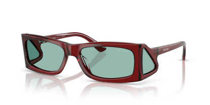 Prada PR B03S 12Z40K 56 - Sunglasses Prada Green Acetate