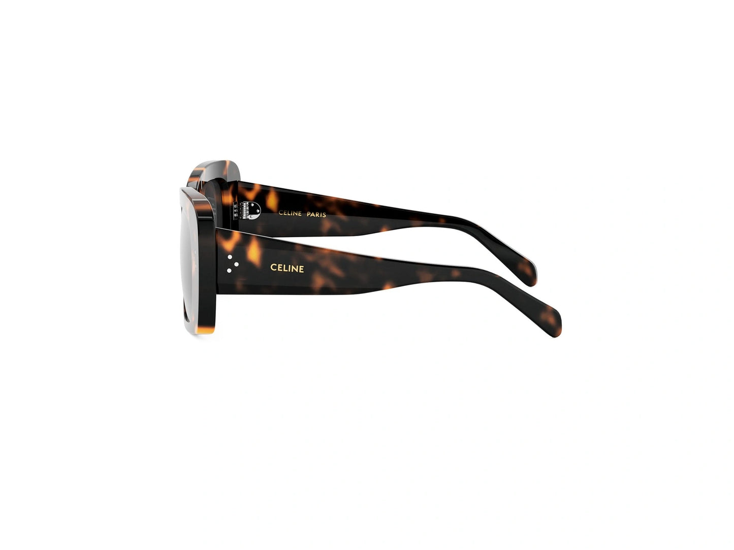 CELINE 3 Dots Havana Geometric Sunglasses CL40321I 52A 53